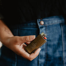 Load image into Gallery viewer, Leather Lighter Cover - USA Made
