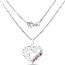 Load image into Gallery viewer, 0.18 Carat Genuine Ruby .925 Sterling Silver Pendant
