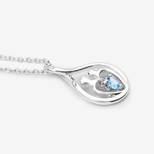 Load image into Gallery viewer, 0.13 Carat Genuine Swiss Blue Topaz .925 Sterling Silver Pendant
