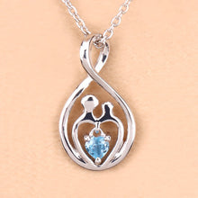 Load image into Gallery viewer, 0.13 Carat Genuine Swiss Blue Topaz .925 Sterling Silver Pendant
