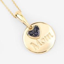 Load image into Gallery viewer, 0.20 Carat Genuine Blue Sapphire .925 Sterling Silver Pendant
