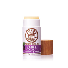 Load image into Gallery viewer, Acai and Coconut - Vegan Organic Lip Balm - Plastic Free .25 oz
