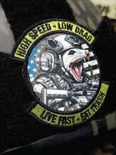 Load image into Gallery viewer, Tactical Possum Street Cat Collection - High Speed - Low Drag - Live Fast - Eat Trash - 3&quot; Embroidered/Sublimated Patch
