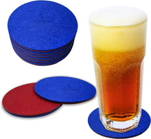 Load image into Gallery viewer, Premium Felt Coasters for Drink, by AA Wonders (Wine Red/Royal Blue)
