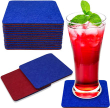 Load image into Gallery viewer, Premium Felt Coasters for Drink, by AA Wonders (Wine Red/Royal Blue)
