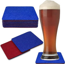 Load image into Gallery viewer, Premium Felt Coasters for Drink, by AA Wonders (Wine Red/Royal Blue)

