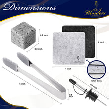Load image into Gallery viewer, Premium Whiskey Stones 100% Natural Granite Set Of 9 Chilling Rocks Stone
