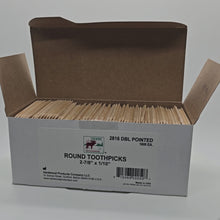Load and play video in Gallery viewer, 1600 Qty Oversized Double Point DP2 Birchwood Toothpicks - Exclusive Premium Quality | BiteMyWood
