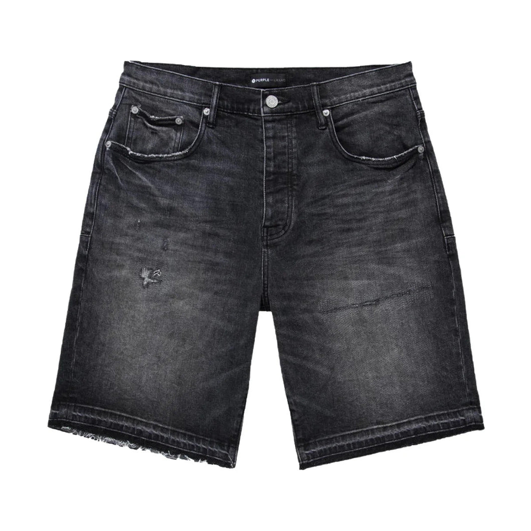 Purple Brand Mens Relaxed Shorts Black Blowout
