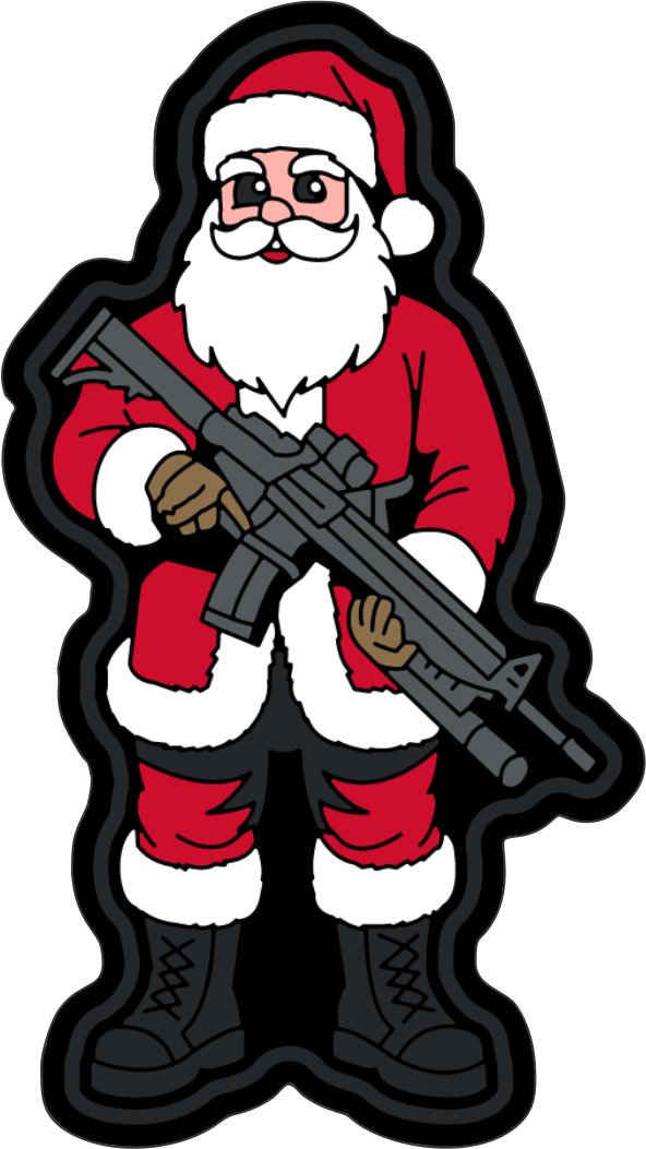 STICKER - Rudolph's Favorite Fat Guy: Santa  - 3.5