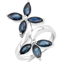 Load image into Gallery viewer, 1.75 Carat Genuine Blue Sapphire .925 Sterling Silver Ring
