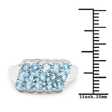 Load image into Gallery viewer, 1.50 Carat Genuine Swiss Blue Topaz .925 Sterling Silver Ring
