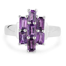 Load image into Gallery viewer, 2.80 Carat Genuine Amethyst .925 Sterling Silver Ring
