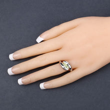 Load image into Gallery viewer, 0.56 Carat Genuine Peridot .925 Sterling Silver Ring
