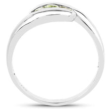 Load image into Gallery viewer, 0.56 Carat Genuine Peridot .925 Sterling Silver Ring
