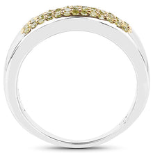 Load image into Gallery viewer, 0.22 Carat Genuine Yellow Diamond .925 Sterling Silver Ring
