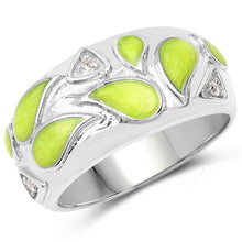 Load image into Gallery viewer, 0.07 Carat Genuine White Topaz .925 Sterling Silver Ring
