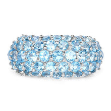 Load image into Gallery viewer, 4.11 Carat Genuine Blue Topaz .925 Sterling Silver Ring
