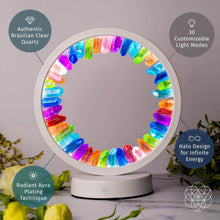 Load image into Gallery viewer, Rainbow After the Storm - Clear Quartz Lamp of Hope
