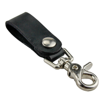 Load image into Gallery viewer, Leather Valet Keychain | Made in USA of Full Grain Leather | Quick Detach | Leather Belt Keeper
