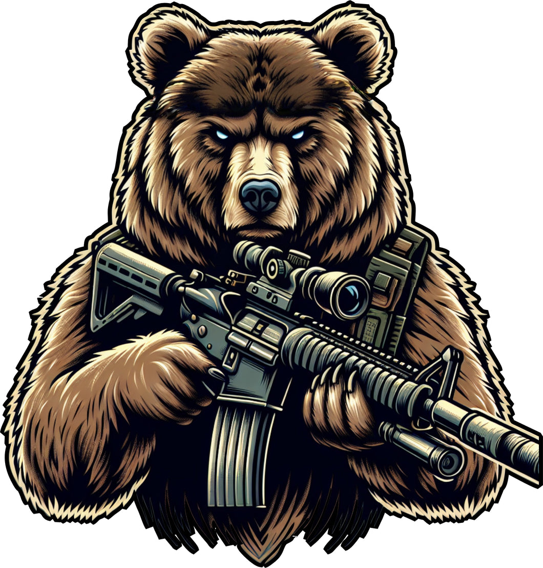 STICKER - Tactical Brown Bear - The Right To Arm Bears - 3