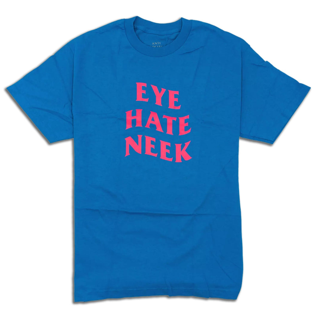Anti Social Social Club Eye Hate Neek Tee Blue