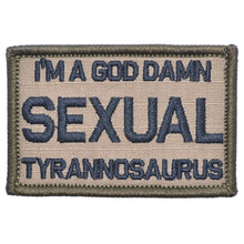 Load image into Gallery viewer, I&#39;m a God Damn Sexual Tyrannosaurus - 2x3 Patch
