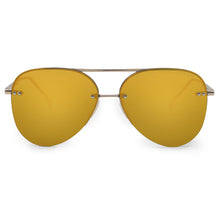 Load image into Gallery viewer, Smaller Megan 2 Mirrored Bronze - Tangle Free Aviator Sunglasses
