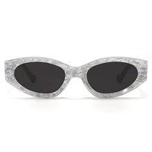 Load image into Gallery viewer, Kat x Money Moves - Silver Cateye Sunglasses
