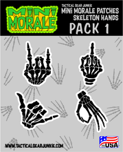 Load image into Gallery viewer, Stickers - Mini Morale - Skeleton Hands Pack 1
