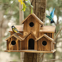 Load image into Gallery viewer, DecorBites™ Small Wooden Hanging Bird House
