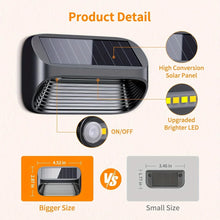 Load image into Gallery viewer, DecorBites™ Solar-Powered Fence Lights for Yard, Deck, Patio
