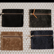Load image into Gallery viewer, Waxed Canvas Utility Pouch  - USA Made
