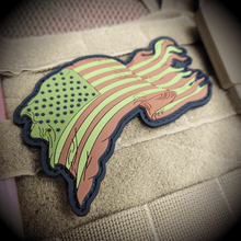Load image into Gallery viewer, USA Waving Flag 4-Inch PVC Patch - Vibrant Patriotism for Those who still love THE USA - Subdued

