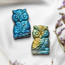 Load image into Gallery viewer, Token of Wisdom - Labradorite Owl Talisman
