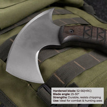 Load image into Gallery viewer, Compact tomahawk "Otokan" with tribal engraving
