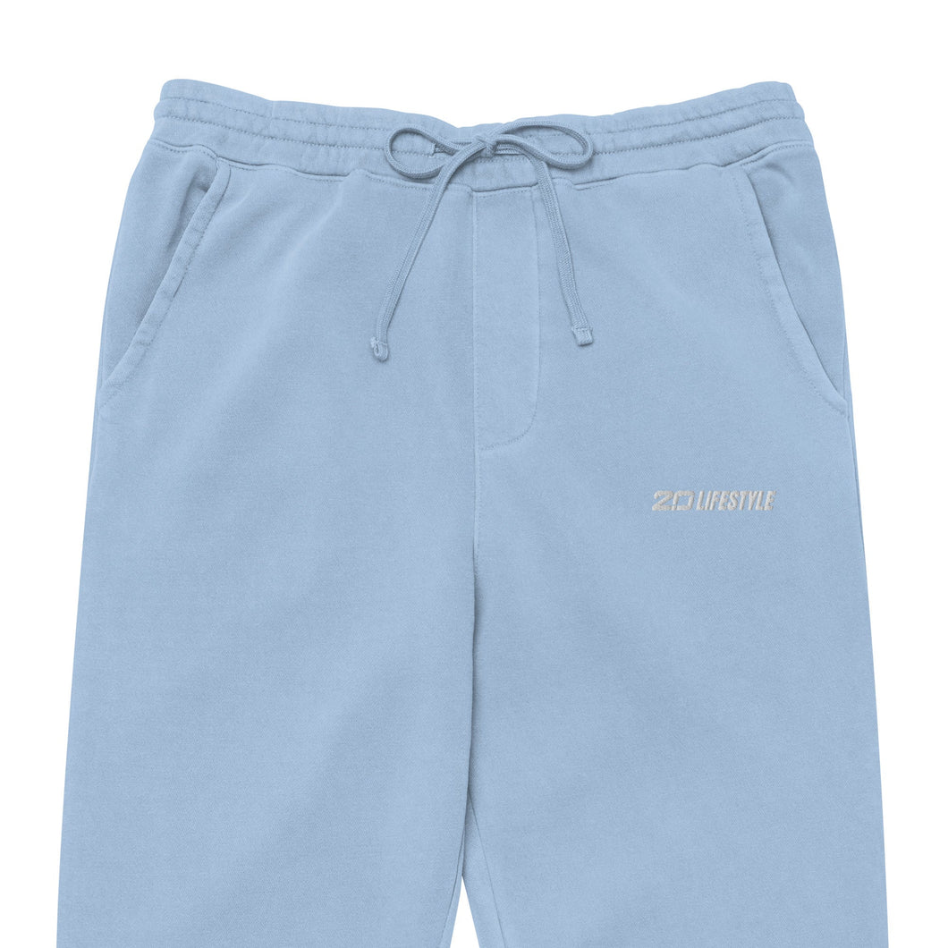 Pigment-dyed sweatpants (Light Blue)