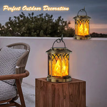 Load image into Gallery viewer, DecorBites™ Upgraded Flickering Flame Solar Lanterns - 2 Pack
