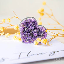 Load image into Gallery viewer, Uruguayan Amethyst Love Heart Cluster - AAA Premium Quality
