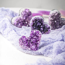 Load image into Gallery viewer, Uruguayan Amethyst Love Heart Cluster - AAA Premium Quality
