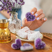 Load image into Gallery viewer, Uruguayan Amethyst Love Heart Cluster - AAA Premium Quality
