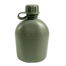 Load image into Gallery viewer, US GI Military Surplus 1 Quart Canteen - Olive Drab, Black and Tan
