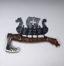 Load image into Gallery viewer, Viking axe handmade Ulfhednar Warriors
