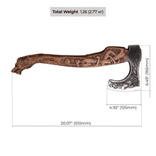 Load image into Gallery viewer, Viking axe handmade Ulfhednar Warriors
