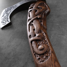 Load image into Gallery viewer, Viking axe handmade Ulfhednar Warriors
