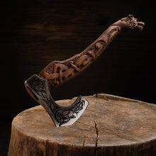 Load image into Gallery viewer, Viking axe handmade Ulfhednar Warriors
