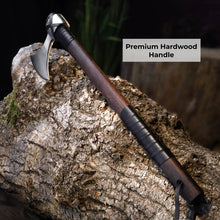 Load image into Gallery viewer, Viking Axe "Vindflaug" with Leather Wrap
