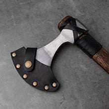 Load image into Gallery viewer, Viking Axe "Vindflaug" with Leather Wrap
