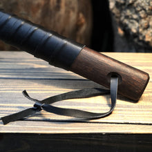 Load image into Gallery viewer, Viking Axe "Vindflaug" with Leather Wrap
