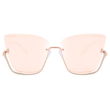 Load image into Gallery viewer, Vixen - Rosegold Frame Rosegold Lens Metal Cateye Sunglasses
